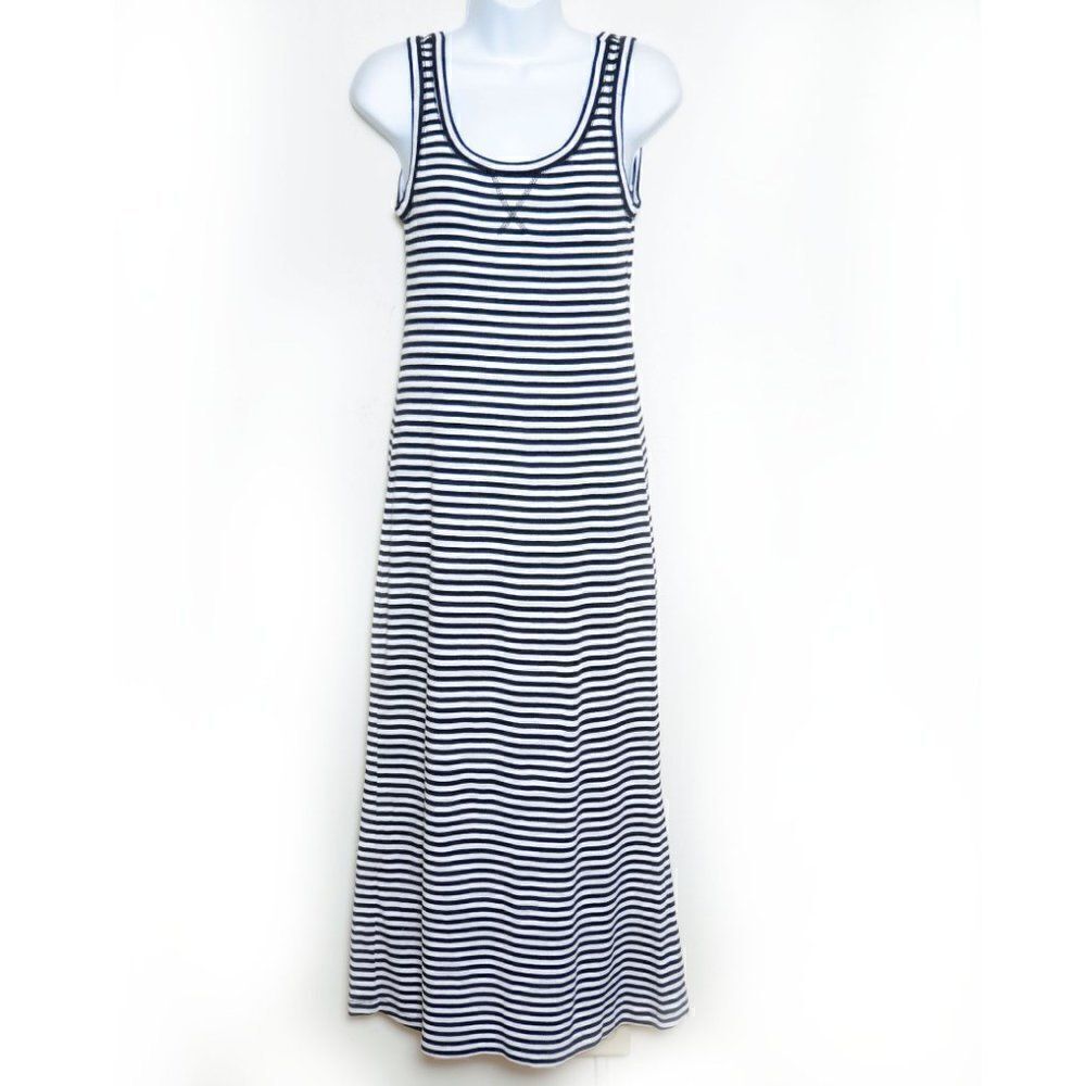 Ann Taylor Loft Black White Maxi Dress